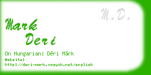 mark deri business card
